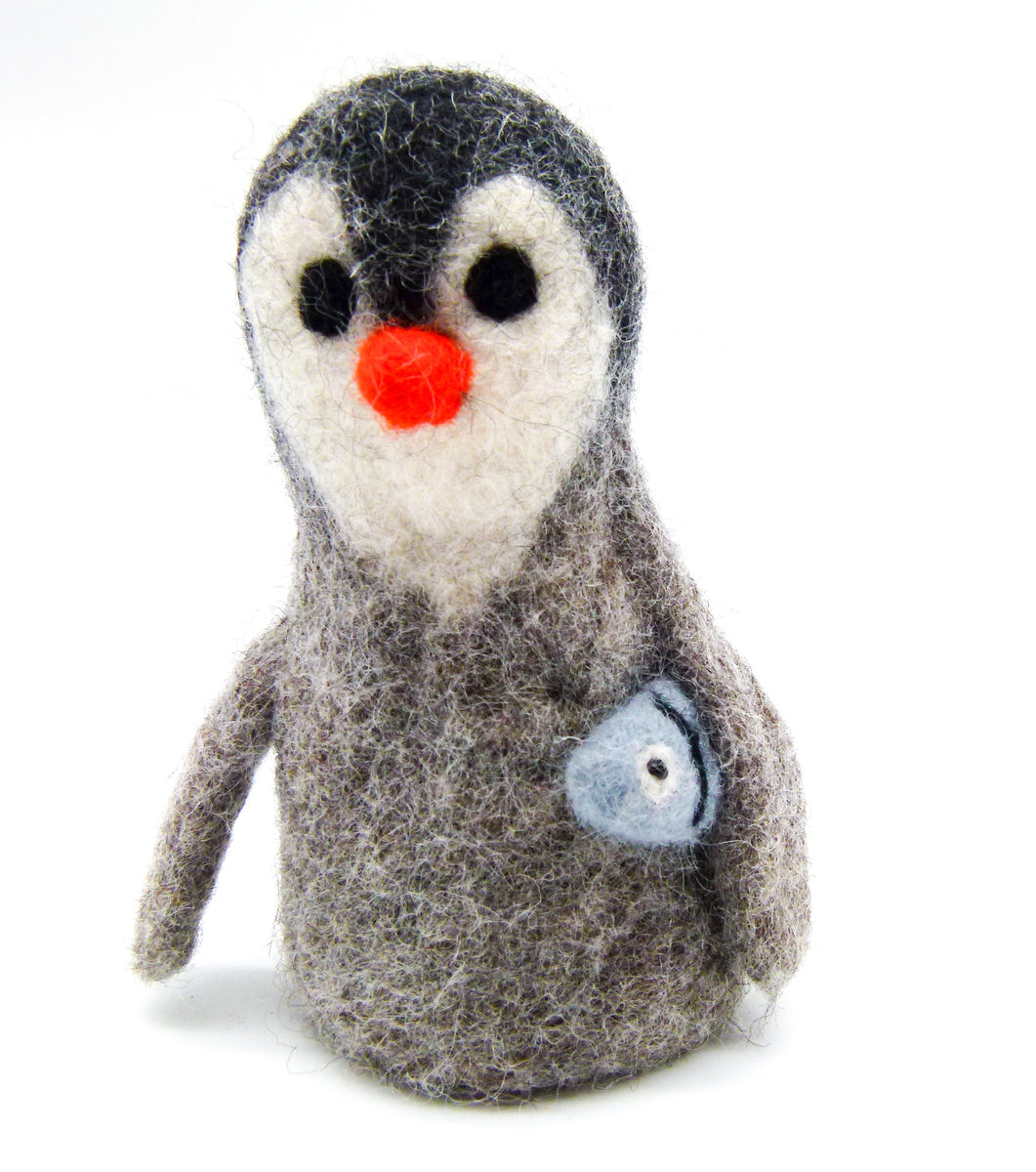 Fairtrade - Schlüsselanhänger Pinguin aus Filz, Geschenk